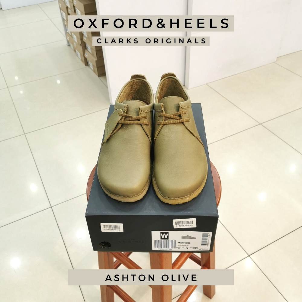 clarks ashton olive