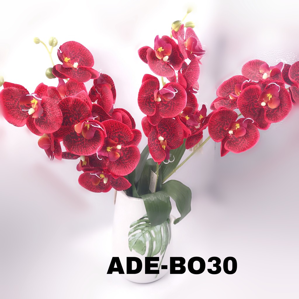 ADE BO30 Bunga  Hiasan  Orkid Artificial Orchid Shopee  