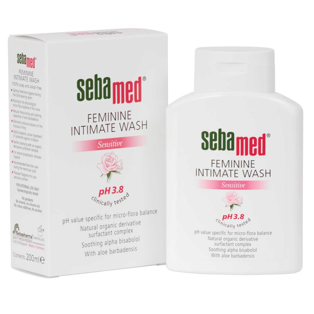 Sebamed Feminine Intimate Wash pH 3.8 200ml (Exp 12/2022) Shopee