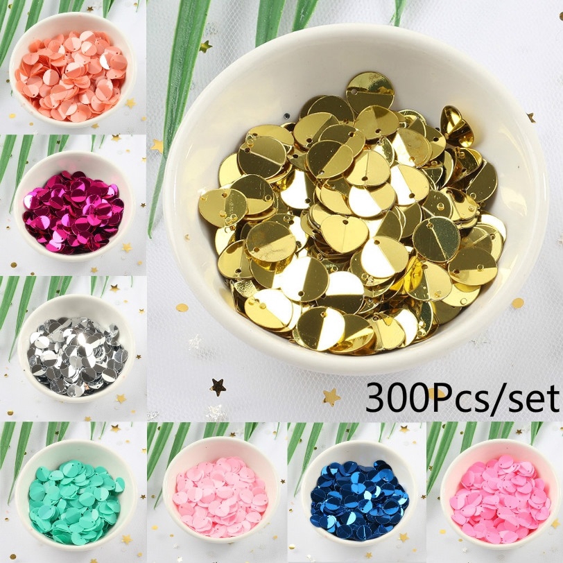 600pcs Plum blossom Sequin Sewing Scrapbooking Crafts clothing accessories 22mm 
