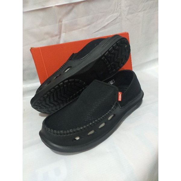 Ardiles full black original slip on Men's Rubber Shoes | Shopee Malaysia
