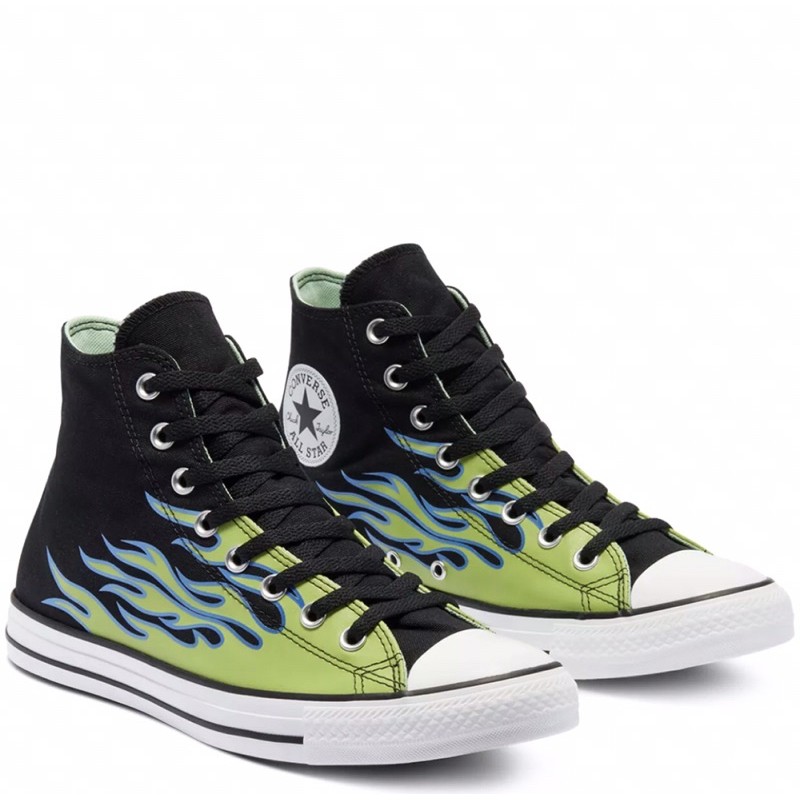 converse flame green