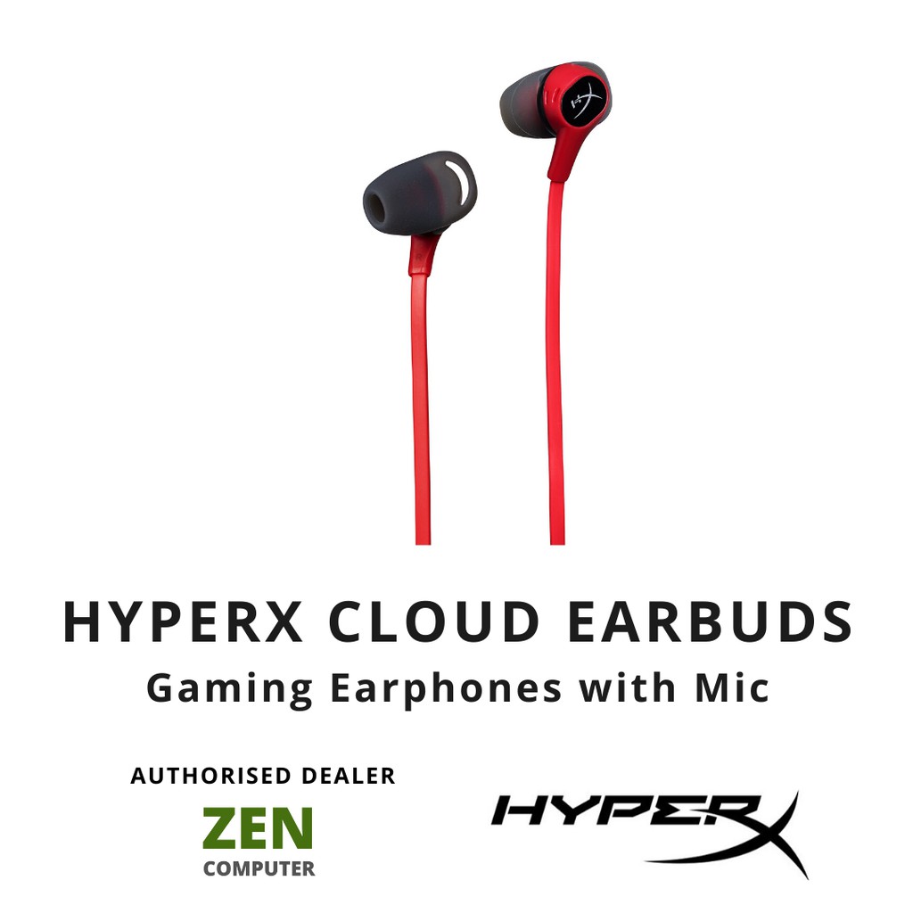 hyperx cloud earbuds shopee