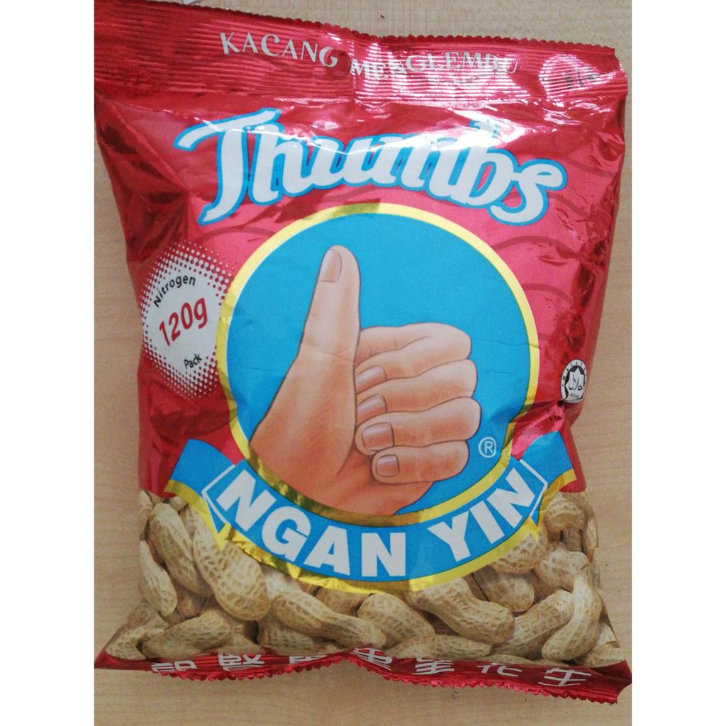  Cap Tangan  Ngan Yin Groundnuts 120g Kacang Menglembu 