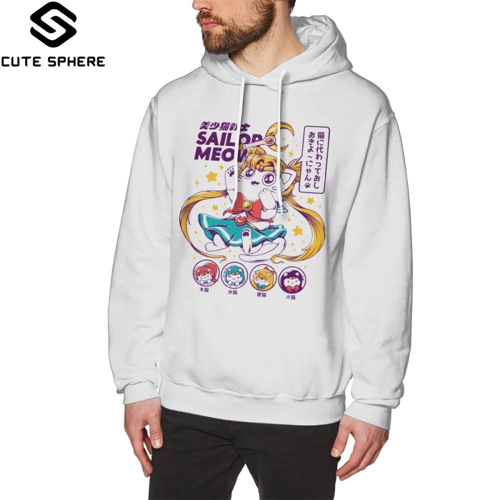 sailor moon hoodie mens