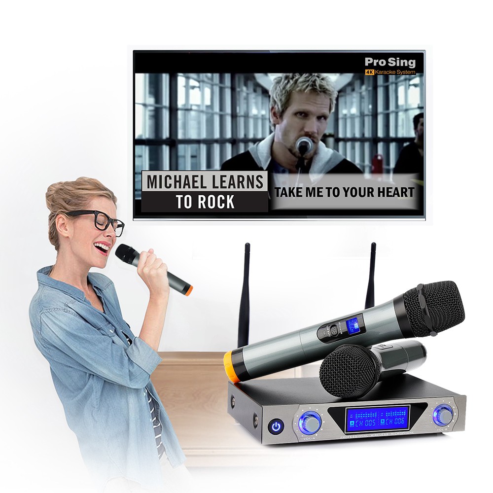 AUGIENB ARCHEER bluetooth Wireless Microphone System Karaoke Machine
