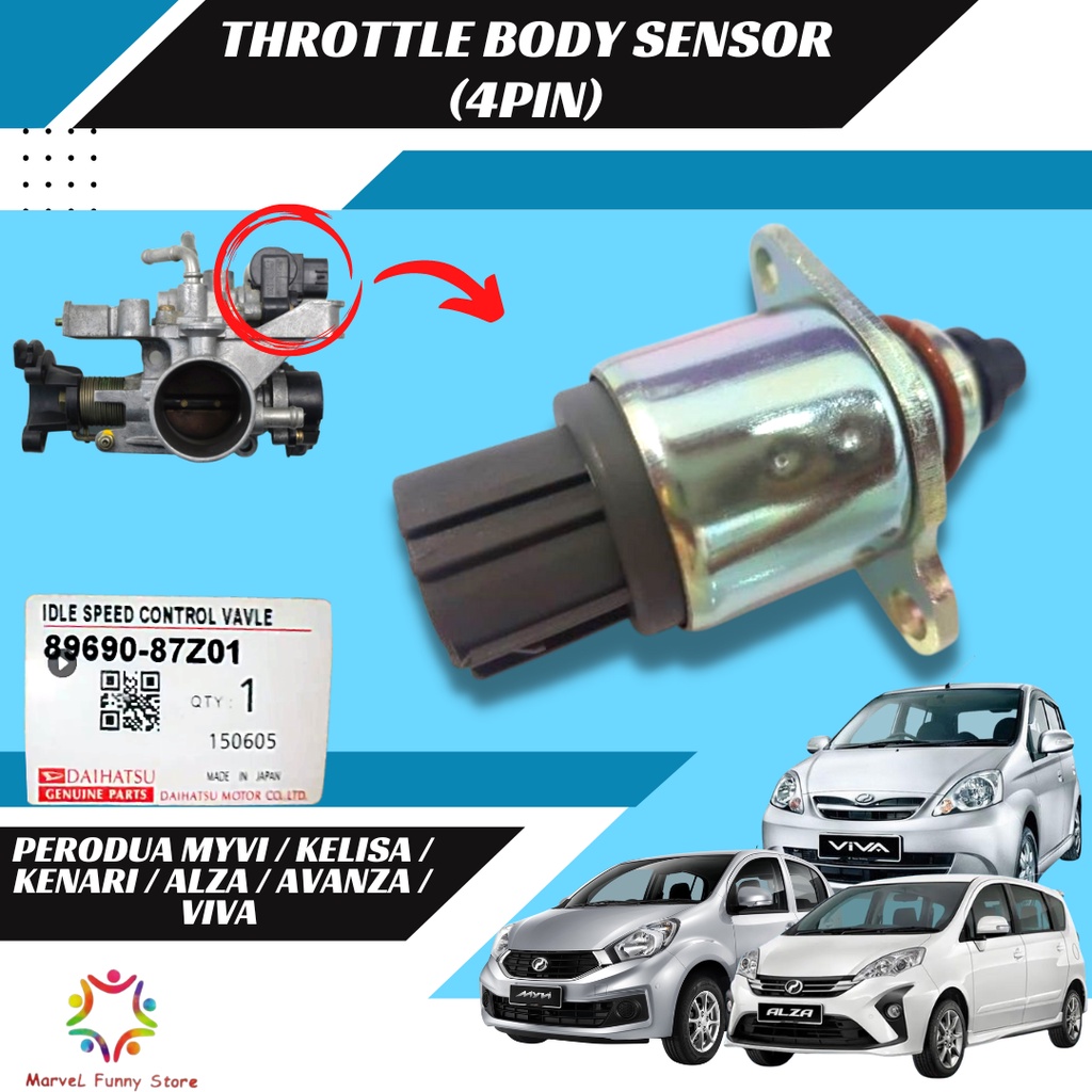 THROTTLE BODY 4PIN SENSOR Perodua Myvi / Kelisa / Kenari / Alza