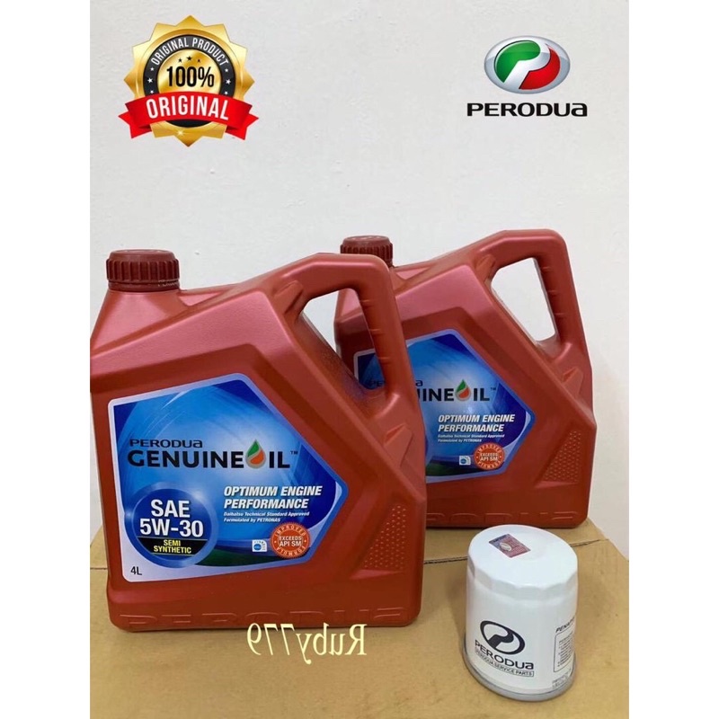 Perodua Semi Synthetic Engine Oil W Liter New Packing Shopee Malaysia