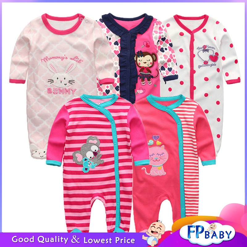 Baby Jumpsuit  Footed Sleepsuit Newborn Baby Romper Boy Girl Clothes Soft Full Sleeve Jumpsuit Baby Pajamas 0-12M