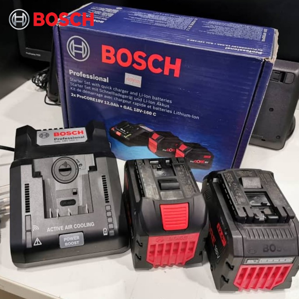 BOSCH ProCORE 2p 18V/12.0AH+GAL18V-160C Li-Ion Battery With 