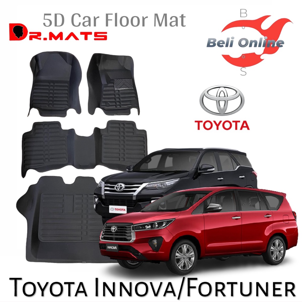 Toyota Fortuner / Innova 20052022 1 Layer / 2 Layer 5D Carpet Car