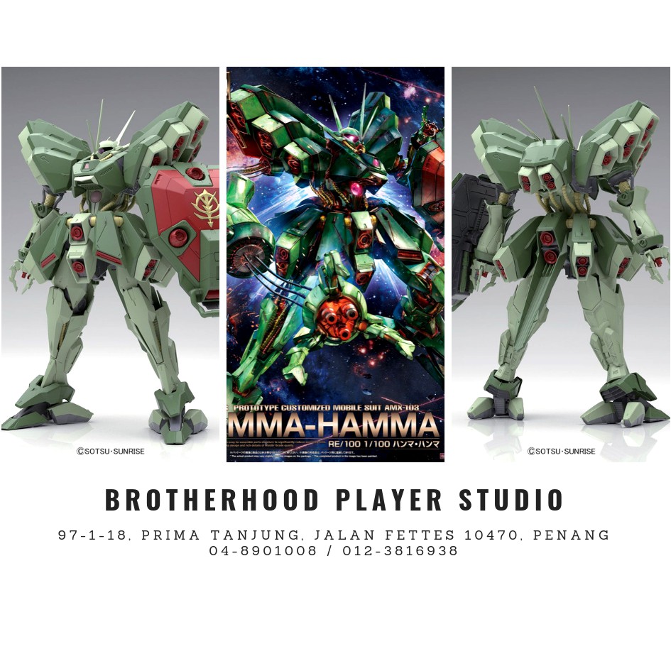 New Bandai Re 100 1 100 Amx 103 Hamma Hamma Model Kit Gundam Zz From Japan F S Science Fiction Monalisa Tiles Com