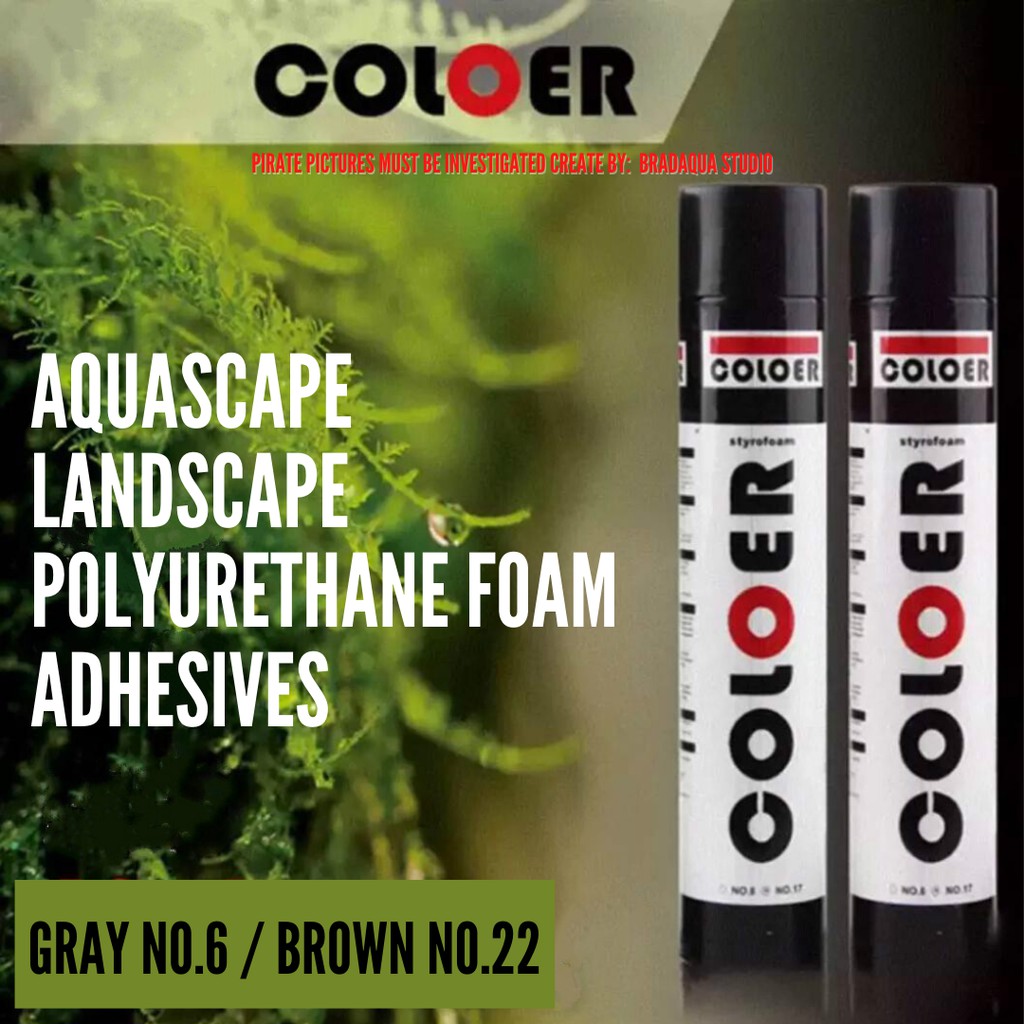 COLOER Aquascape Landscape Polyurethane Foam Adhesives Gray/Brown color