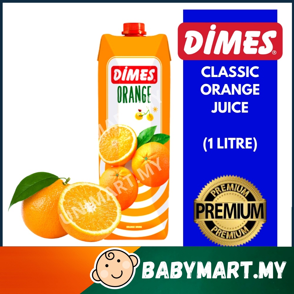 Buy DIMES Classic Orange Juice 1Litre Premium Jus Buah Oren 