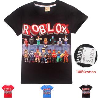 Kids Boys Roblox T Shirt Short Sleeve Casual Shirt Cotton - 