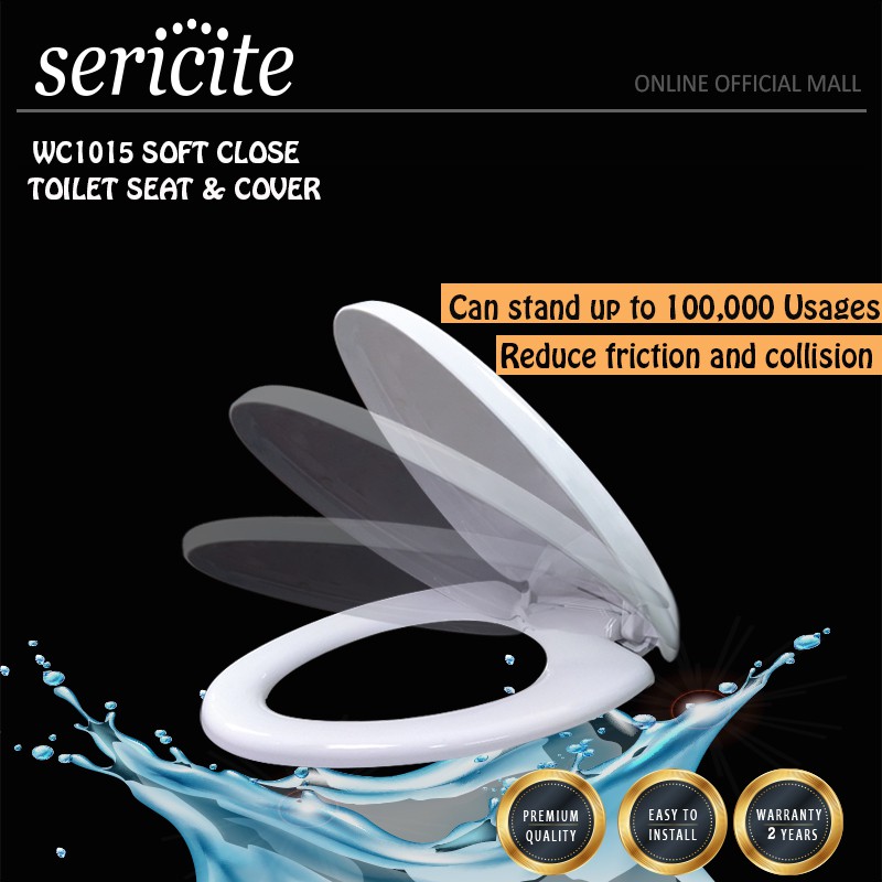SERICITE WC1015 SOFT CLOSE TOILET SEAT AND COVER Shopee Malaysia