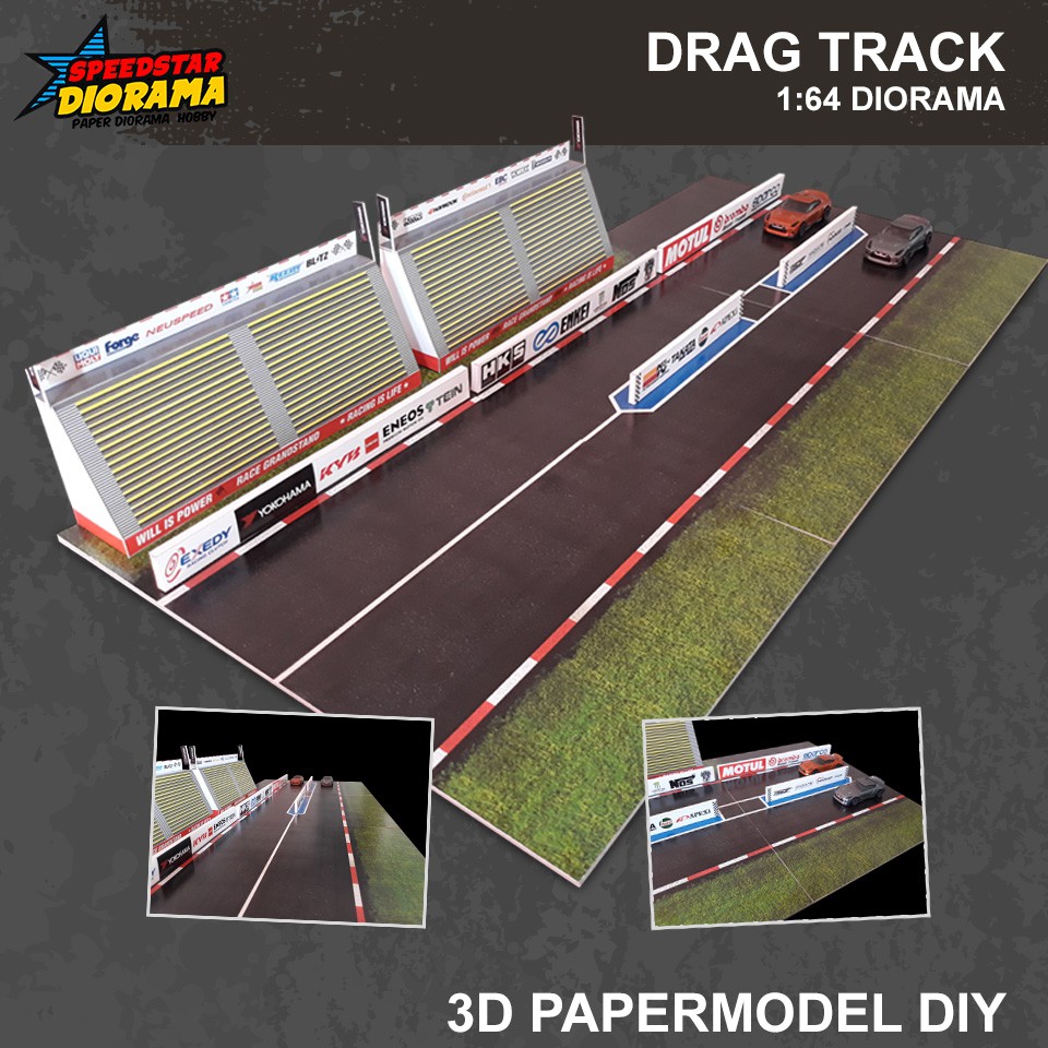 1 64 scale drag racing track