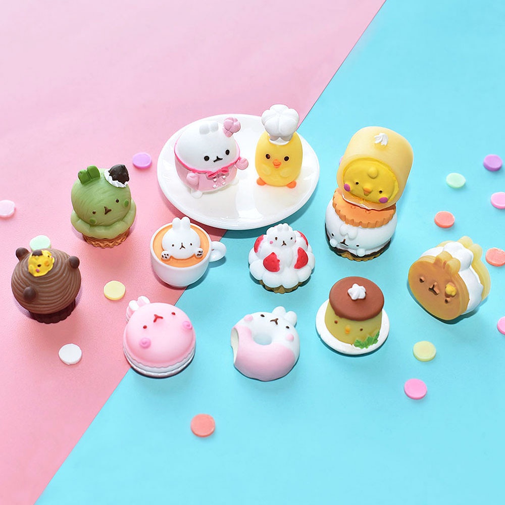 Cartoon Case diy Material Resin Stereo Cartoon Dessert | Shopee Malaysia