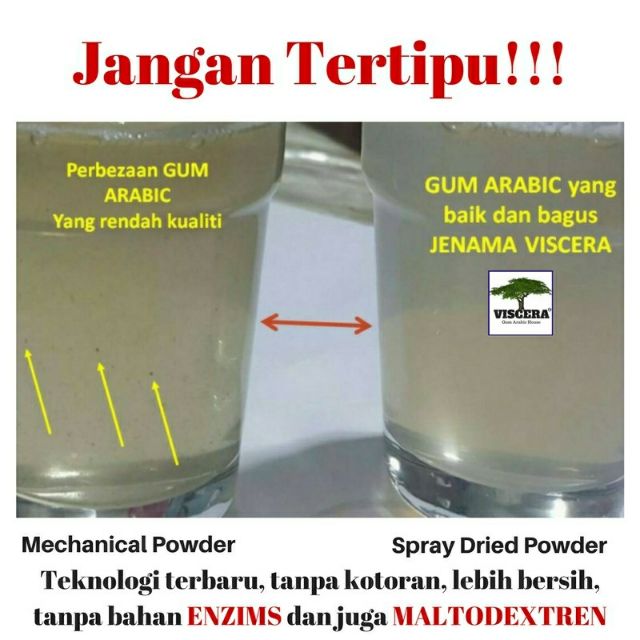 Arabic Gum Gum Arabic Prebiotik Darah Tinggi Buasir Sembelit Eczema Shopee Malaysia