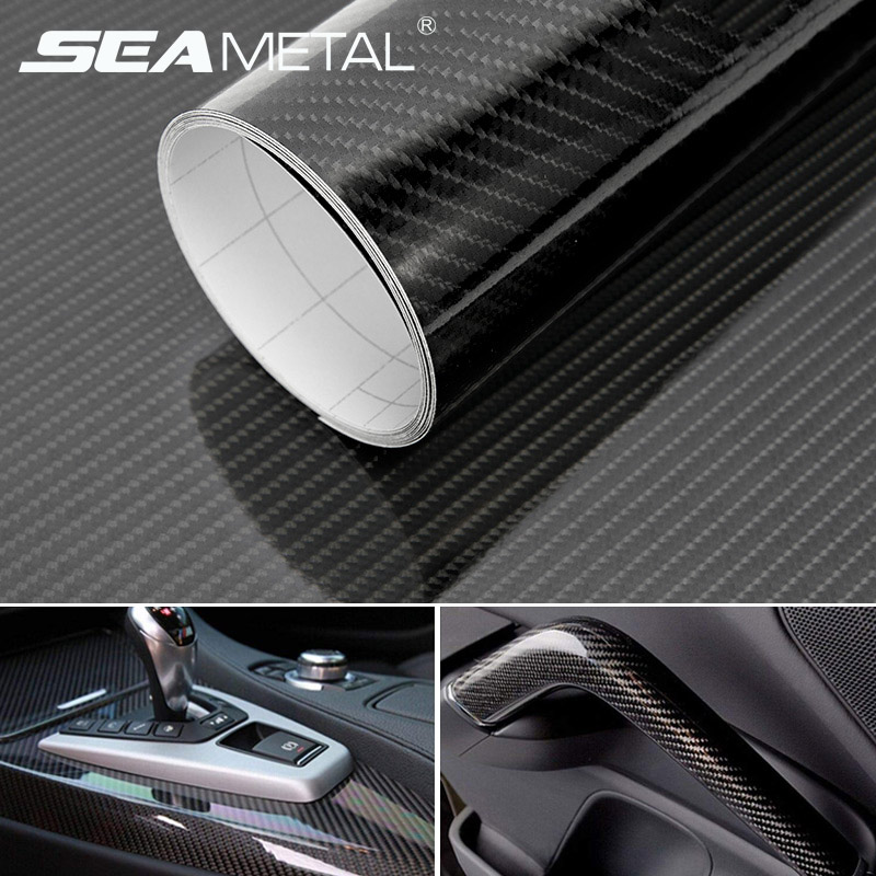 Carbon Fiber Sticker 6D Car Decal Stickers Waterproof Vinyl Decal For