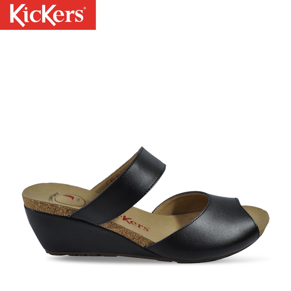 Kickers Wedge Heel Slip-on Peep Toe Mule Sandals #KY100024 ...