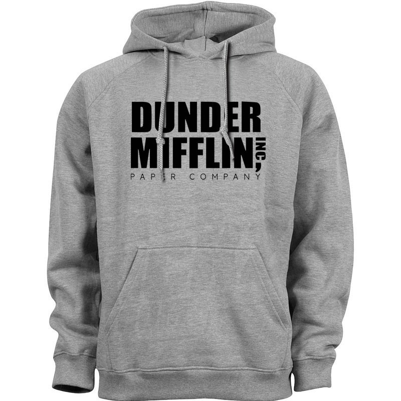 dunder mifflin sweatshirt grey