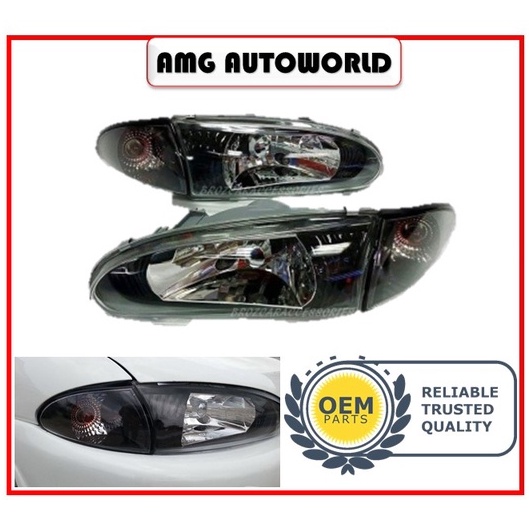 Proton Wira Satria Putra Crystal Black Head Lamp Headlamp Headlight