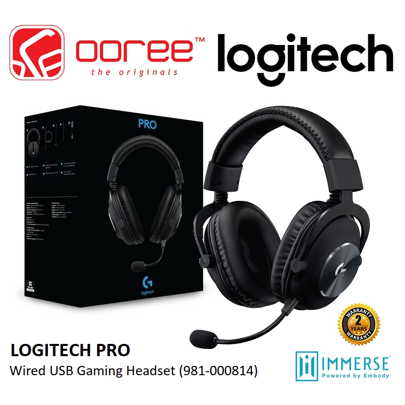logitech g pro gaming headset with pro grade mic