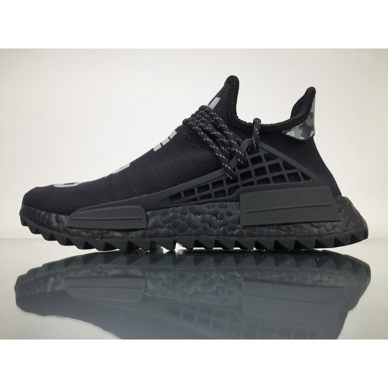 Ready Stock Adidas Nmd Human Race Pharrell Williams All Black N E R D Shopee Malaysia
