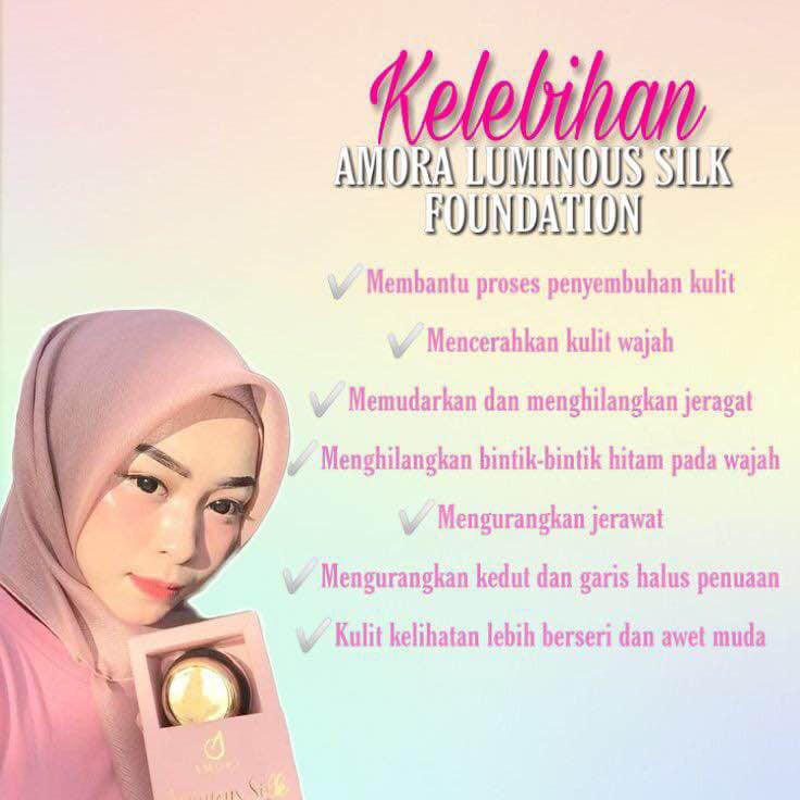 amora luminous silk foundation