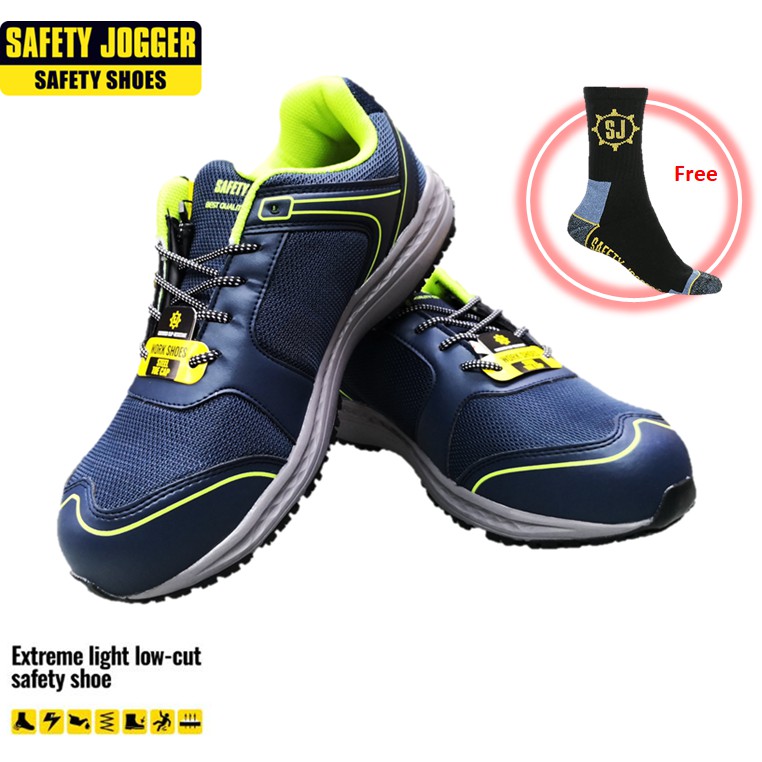 SAFETY JOGGER BALTO SPORTY SAFETY SHOES - NANY/GREEN ...