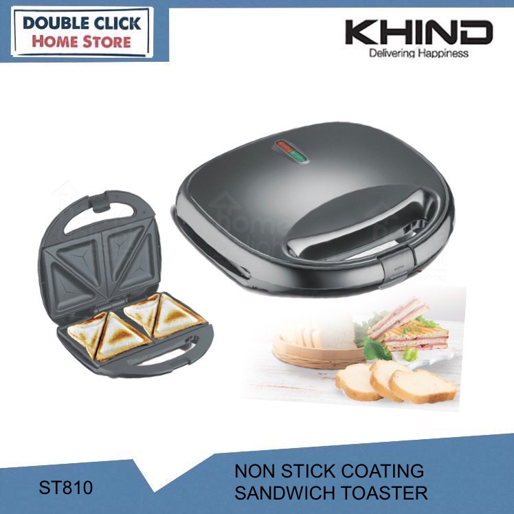 Khind Sandwich Toaster ST750 With Non Stick Coating