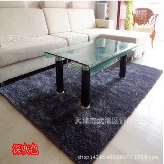 Korean Bright Silk Encrypted Carpet Living Room Tea Table Bedroom Carpet