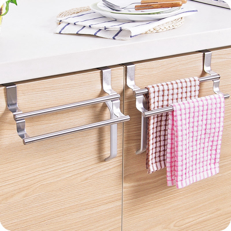 Stainless Steel Kitchen Under Cabinet Towel Hanging Rack | Shopee Malaysia