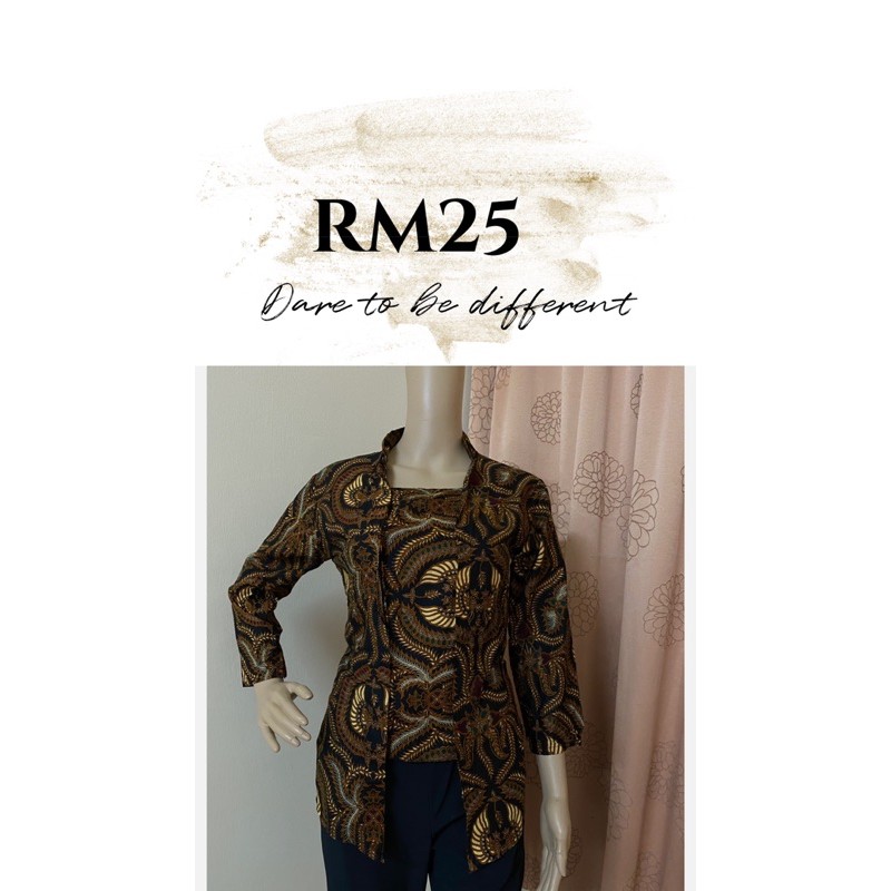 Baju Batik Perempuan  Shopee Malaysia