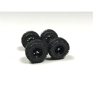 HOT WHEELS OFFROAD Falken RUBBER WHEELS TIRES 6 SETS 1/64 BLACK 14mm FORD RAPTOR 