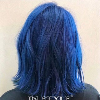 Hair Dye Hair Coloring Diy Hair Colour Net Red Popular Fog Blue Black Ultra White Women S Talent Hair Dye Color Lake Blu Shopee Malaysia