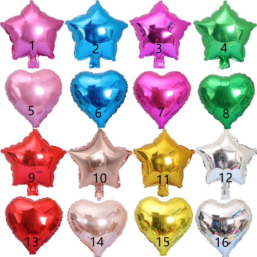 Multi Color Heart Balloons Inflatable Aluminum Foil Balloon