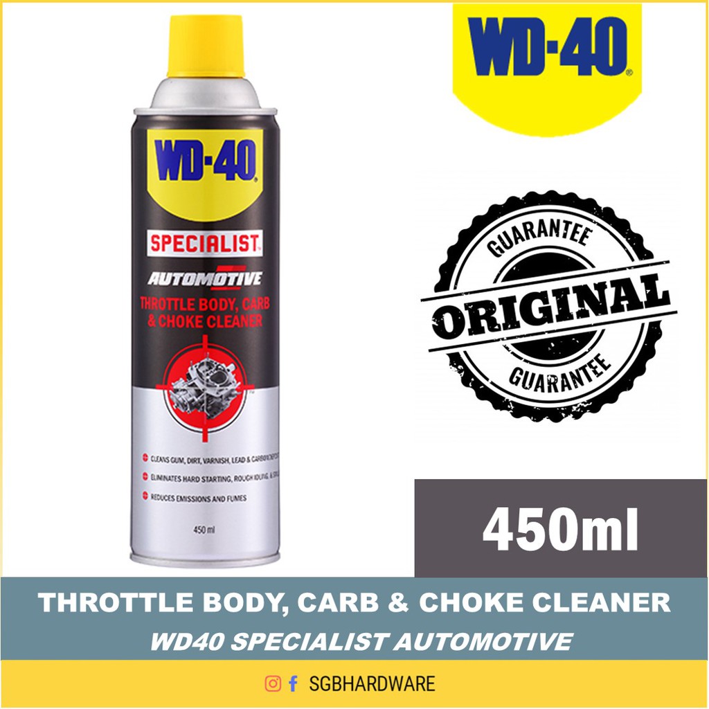 Wd40 specialist automotive throttle body, carb & choke cleaner 450ml
