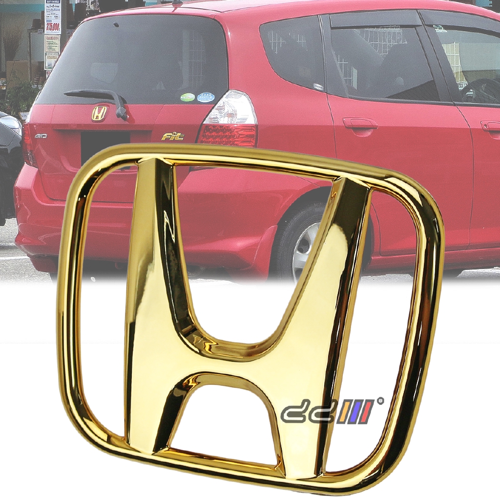 New Jdm Honda Fit Chrome Emblem Red Dot Gd2 Rear Trunk Badge Car Truck Emblems