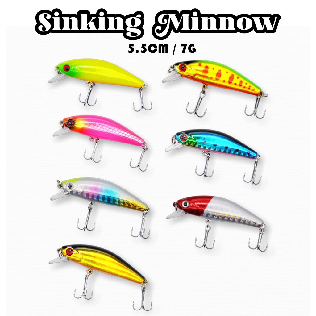 Sinking Minnow 7g/5.5cm Copy Savior 50s Hard Bait Gewang Saviors Lure ...