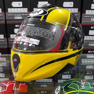 Kyt Rc Seven Motif 15 Italy Yellow Fluo Full Face