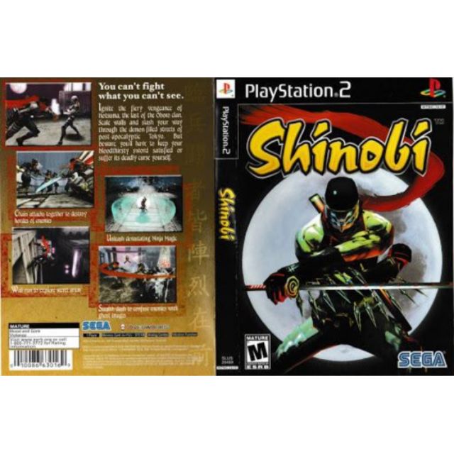 Ps2 Games Collection Shinobi Shopee Malaysia