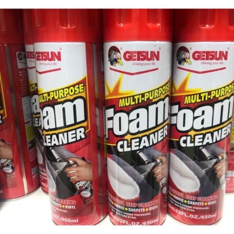 Getsun Multi Purpose Foam Cleaner Specifications 650ml 24pcs Product Code G 5014 Lemon Facebook