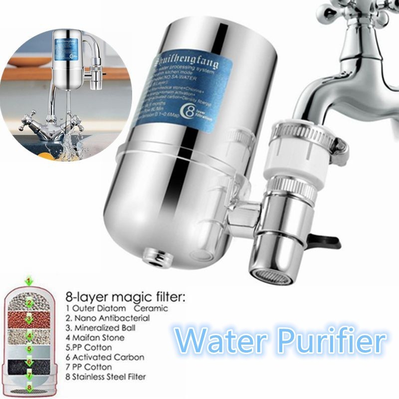 Water Filter For Kitchen Sink Or Bathroom Faucet Mount Filtration Tap Purifier Shopee Malaysia