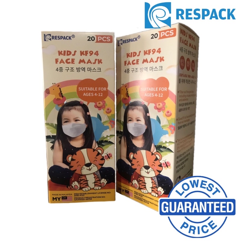 Kids KF94 4Ply Value Buy(🇲🇾Ready Stock)RESPACK Kids Face Mask 4Ply Mask