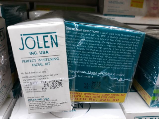 jolen perfect whitening facial kit