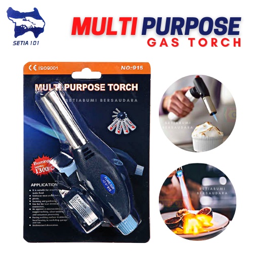 PORTABLE METAL FLAME GUN BUTANE GAS TORCH / FLAME GUN 915 / MULTIPURPOSE BBQ COOKING WELDING GAS TORCH