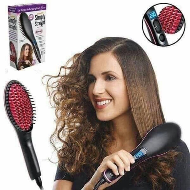 Sikat Pelurus Rambut hair straightener luruskan rambut dengan cepat, sikat lurus rambut rebonding rambut Hair straight