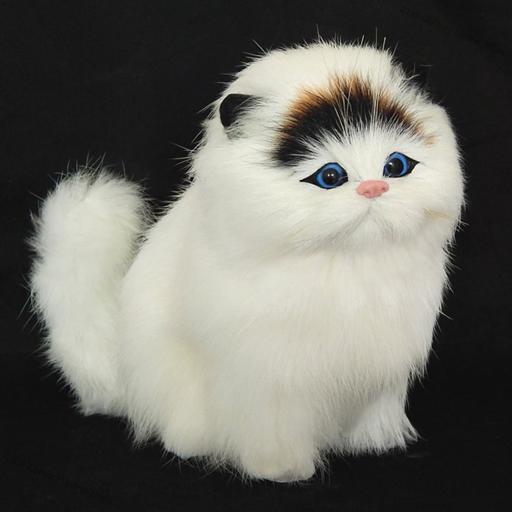 21st Century Online Store Plush Simulation Cat Electronic Pet Doll Imitation Animal Toy with Meow Sound Function Childre